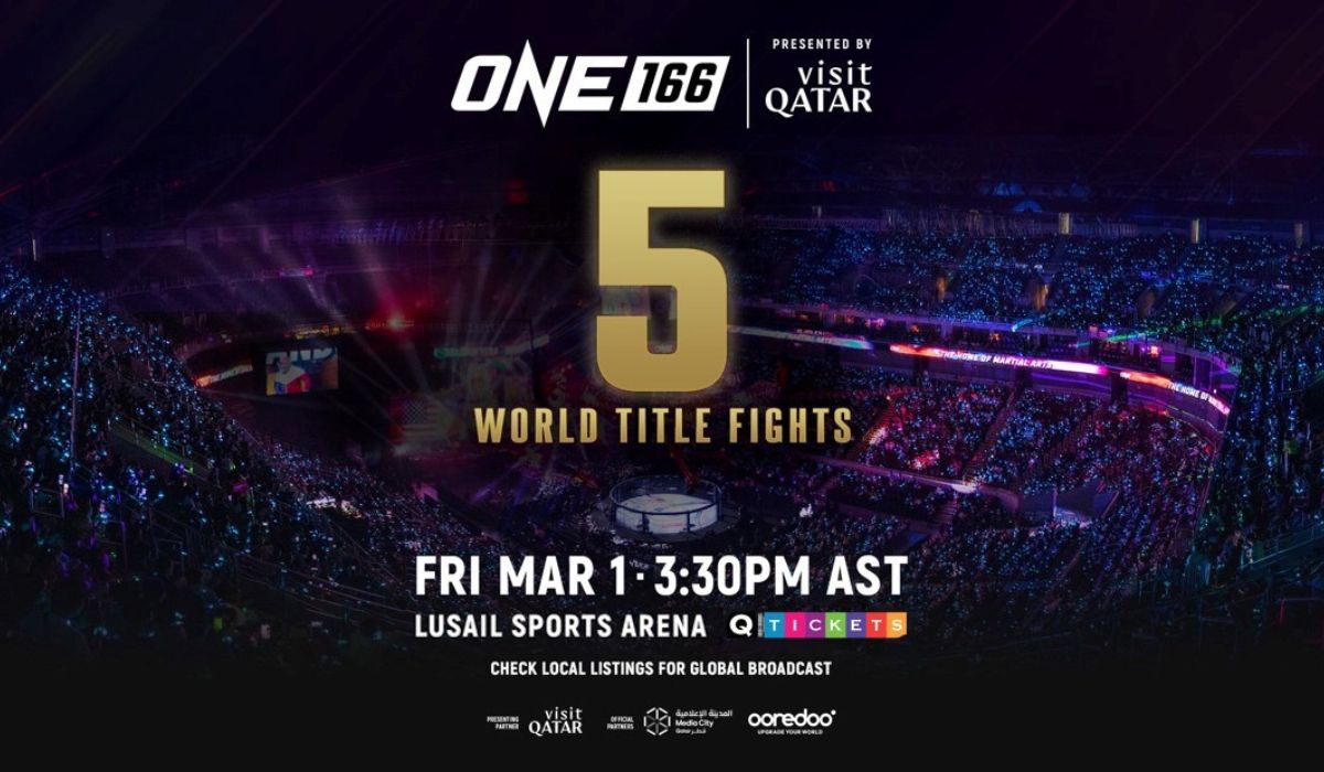 ONE Championship's Return To The Middle East With ONE 166: Qatar At Lusail Sports Arena On March 1